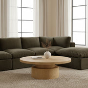 Lugano Coffee Table in Brown — styled in a living room
