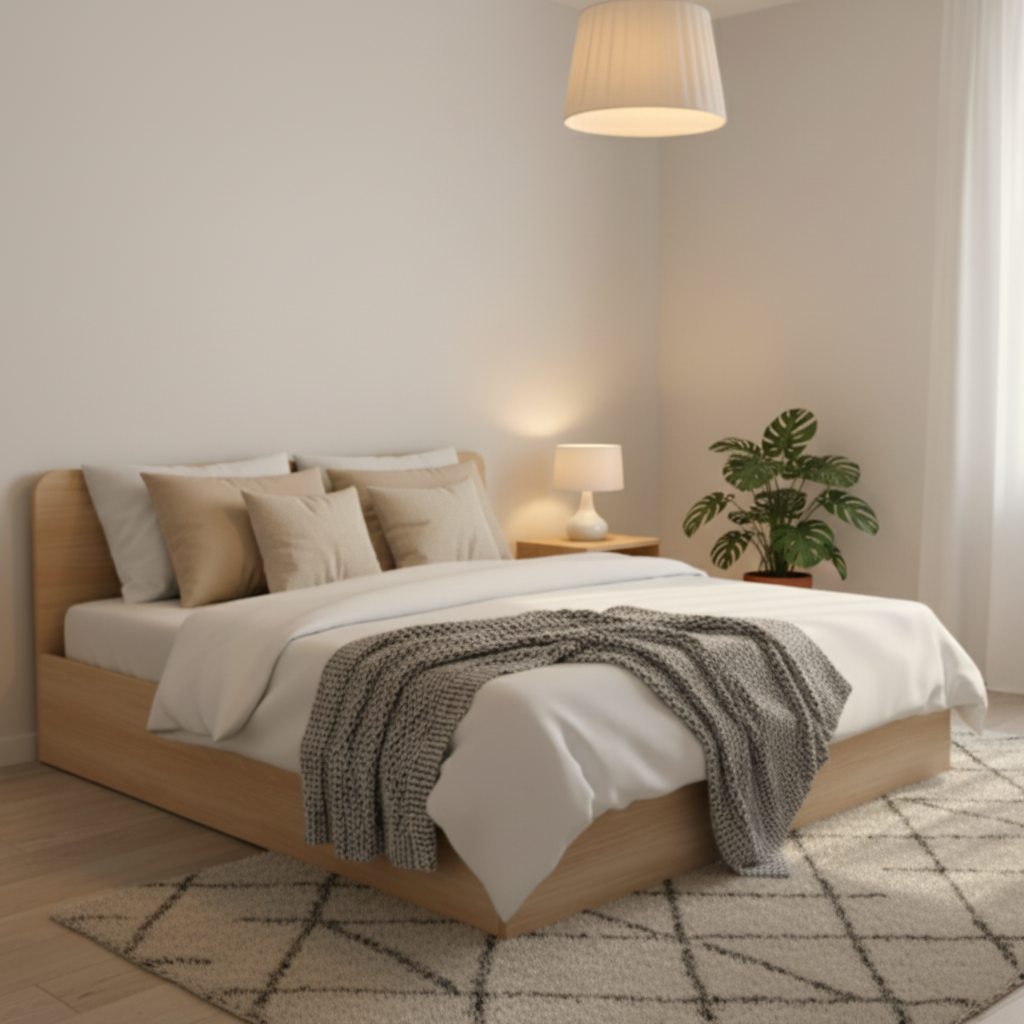 Narvik 201 Queen Wooden Bed