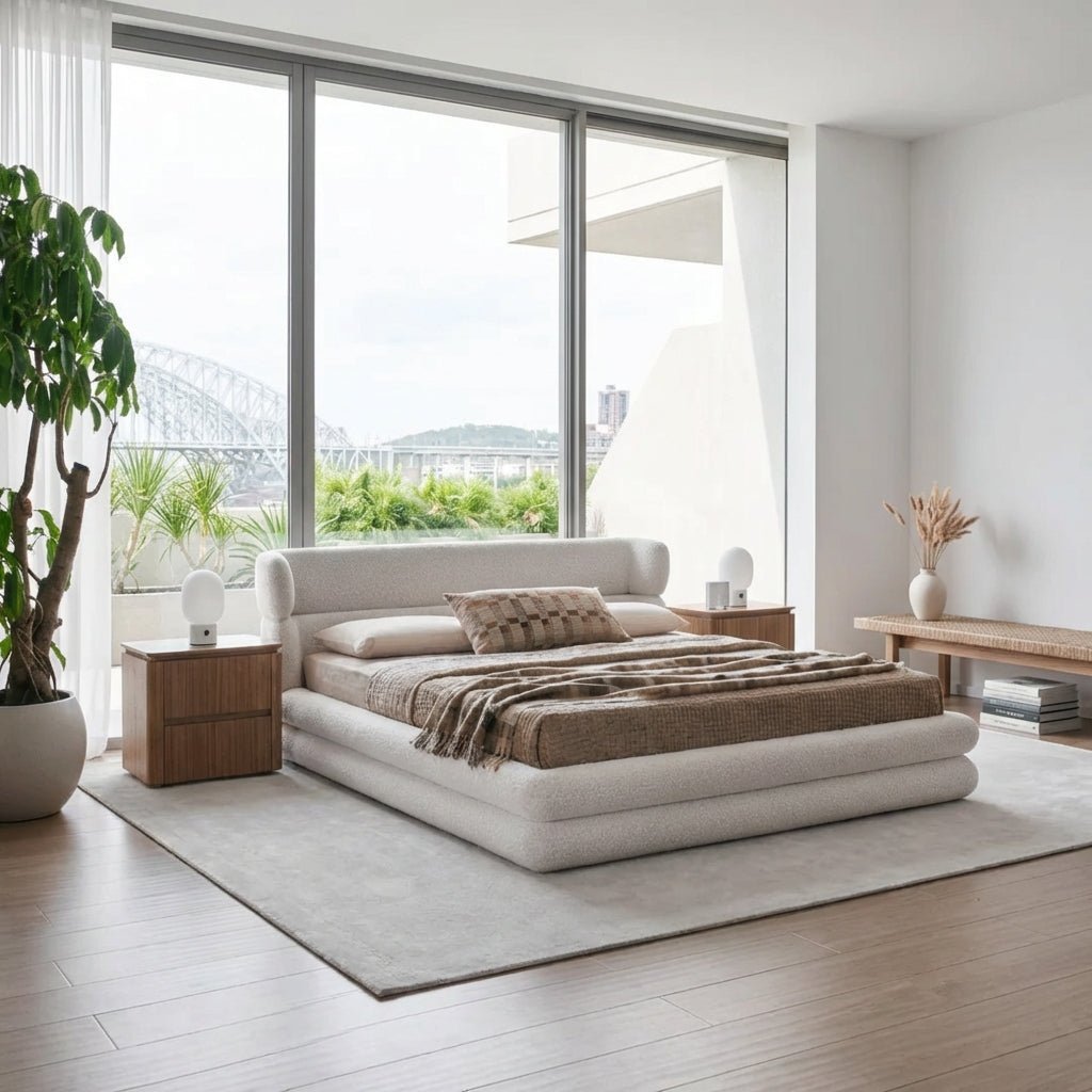 Quito King Fabric Bed - Altera