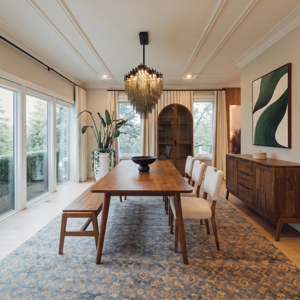 Radley Extension with Runners Acacia Dining Set - Altera