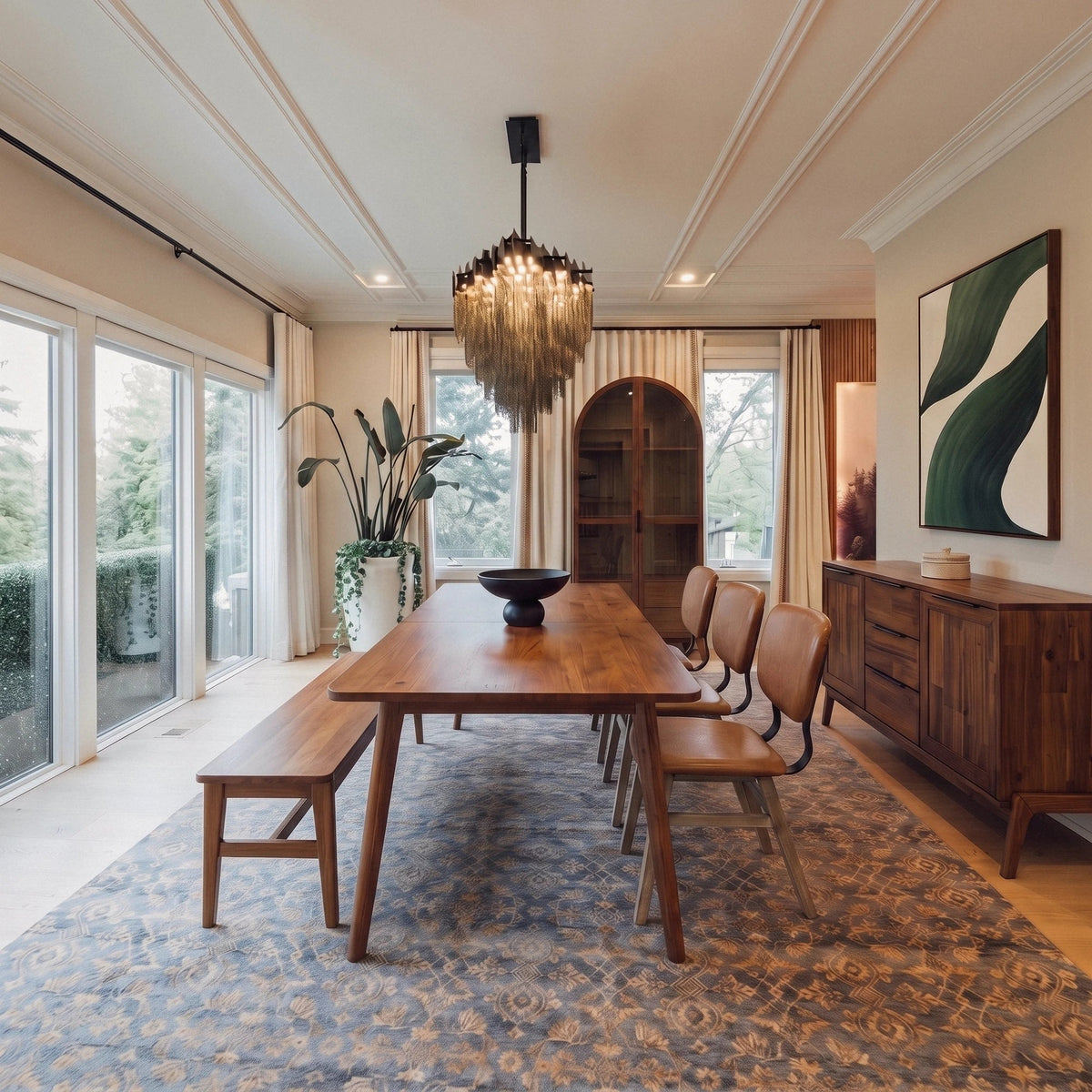 Radley Extension with Runners Acacia Dining Set - Altera