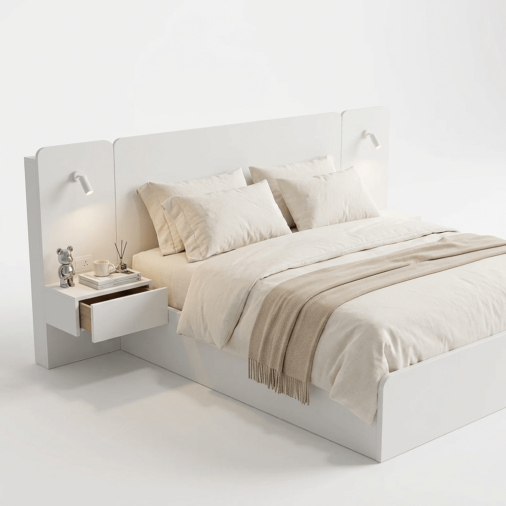 Rander 3 - Piece Bedroom Set with Integrated Power & Reading Lamp - Altera