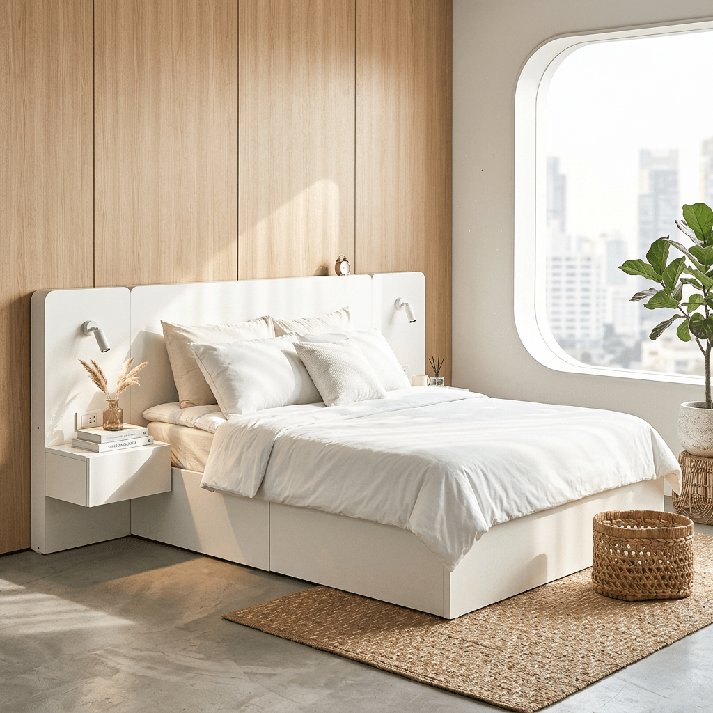 Rander 3 - Piece Bedroom Set with Integrated Power & Reading Lamp - Altera