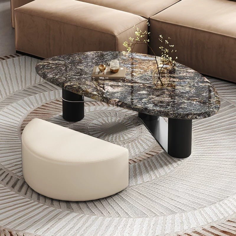 Ravello Stone Coffee Table & Ottoman - Altera