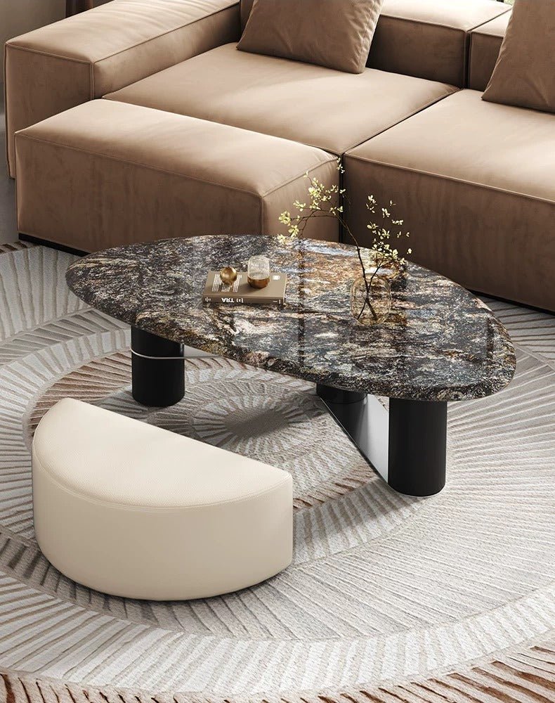 Ravello Stone Coffee Table & Ottoman - Altera