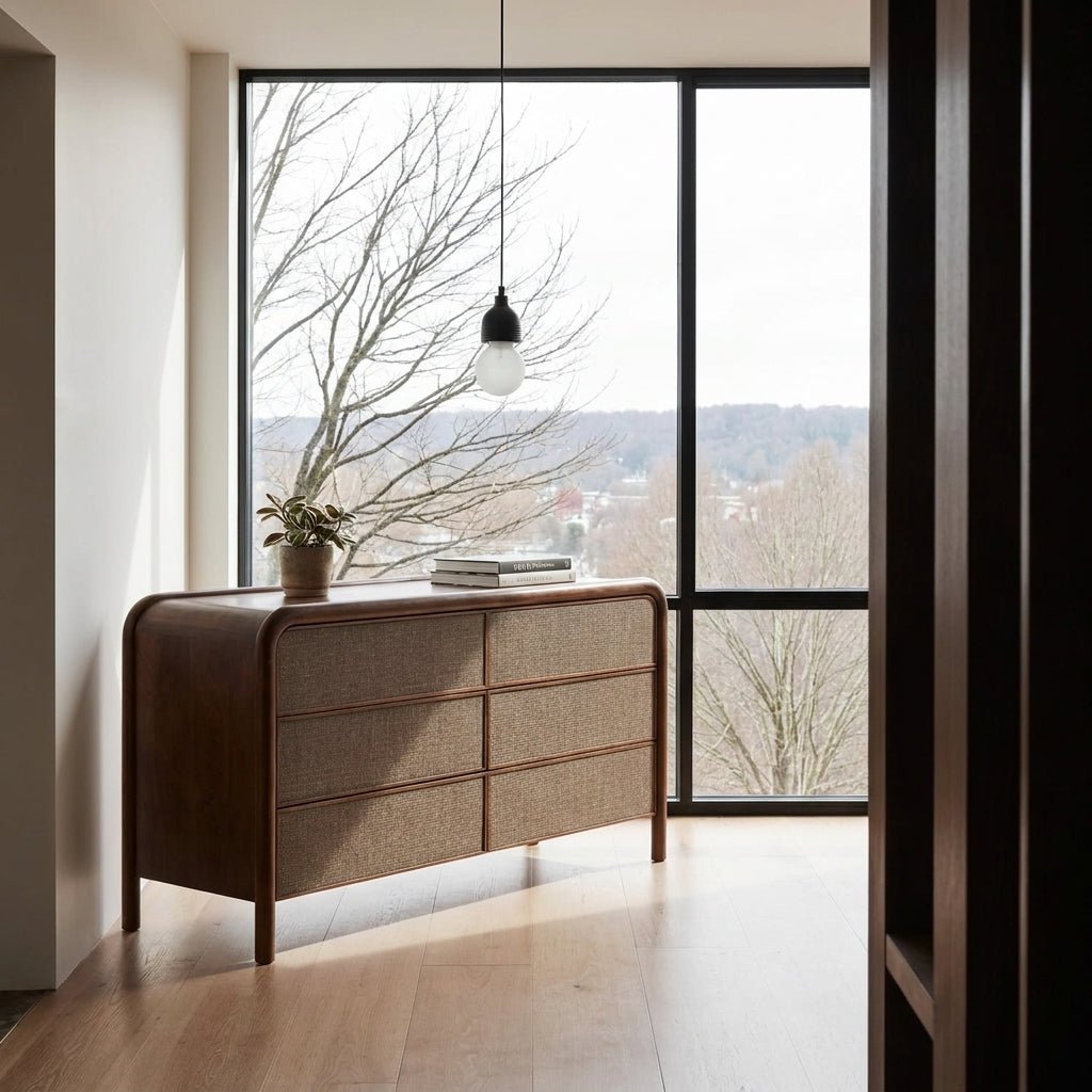 Reiko 6 Drawer Dresser Warm Brown - Altera
