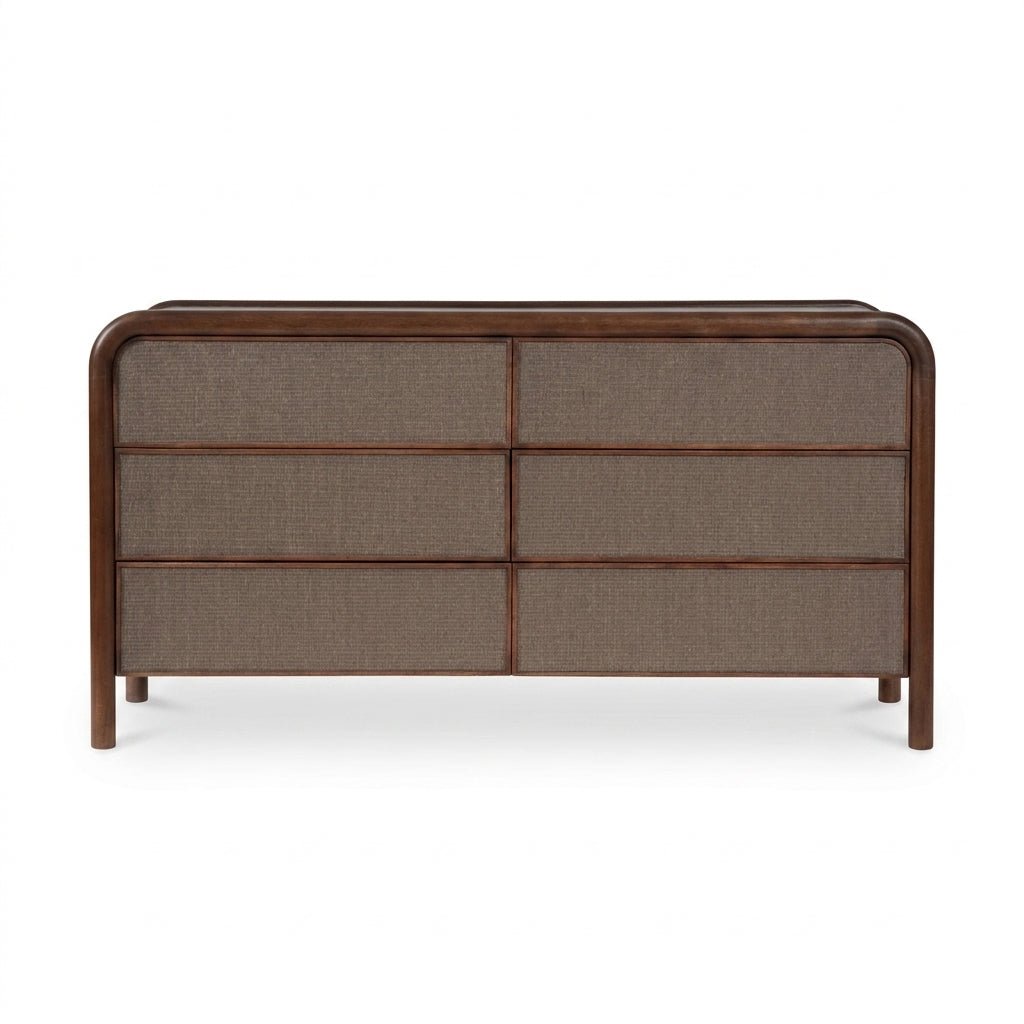 Reiko 6 Drawer Dresser Warm Brown - Altera