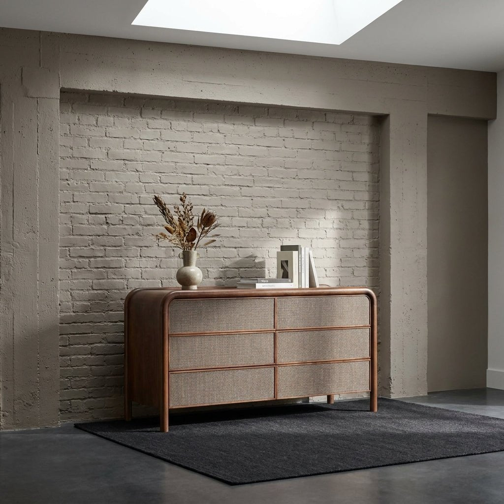 Reiko 6 Drawer Dresser Warm Brown - Altera