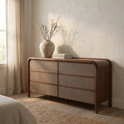 Reiko 6 Drawer Dresser Warm Brown - Altera
