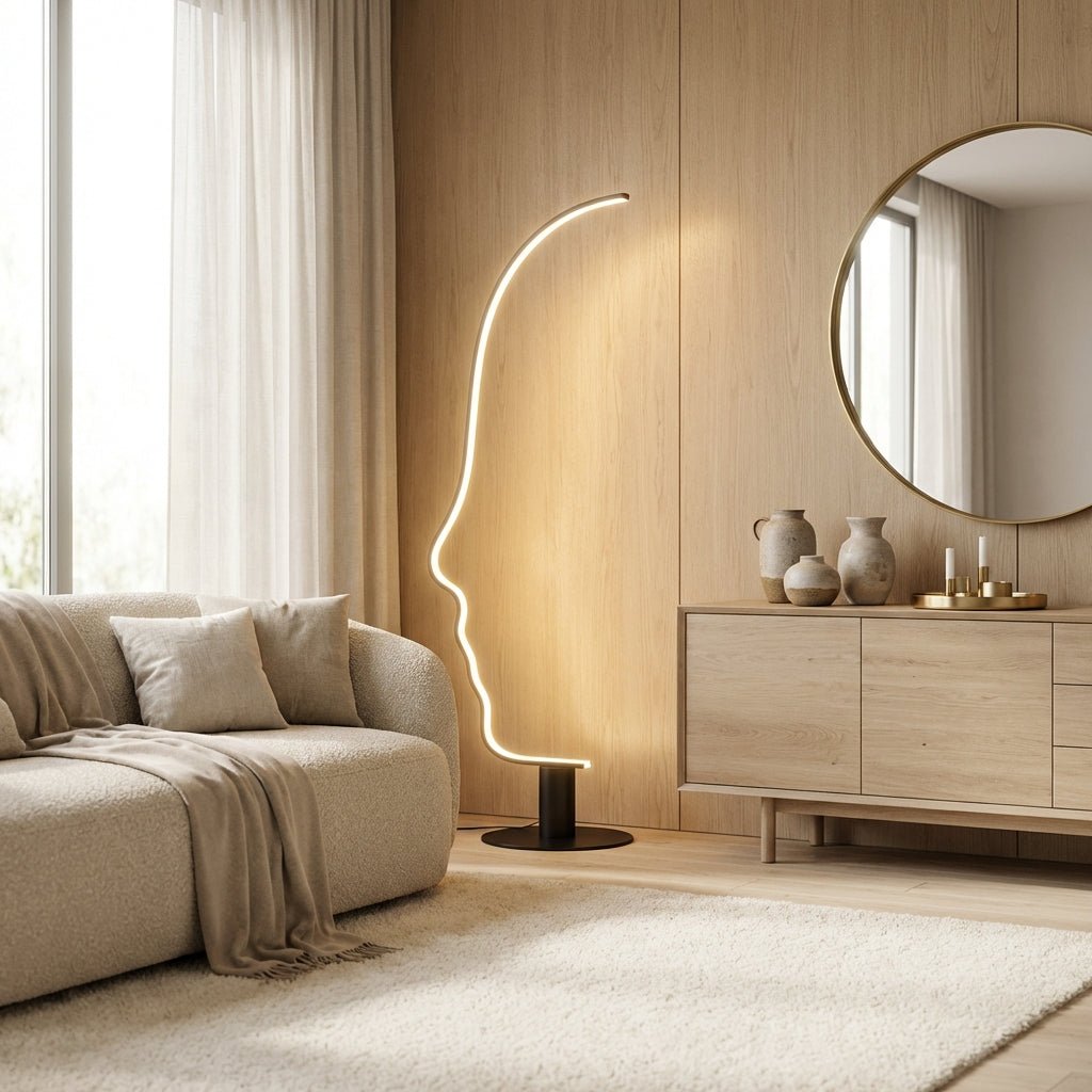 Reykjavik Face Profile Floor Lamp - Altera