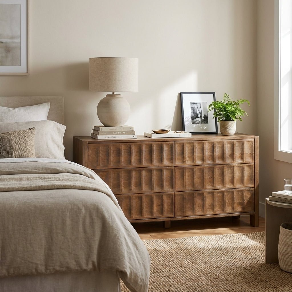 Ronan 6 Drawer Dresser Brown - Altera
