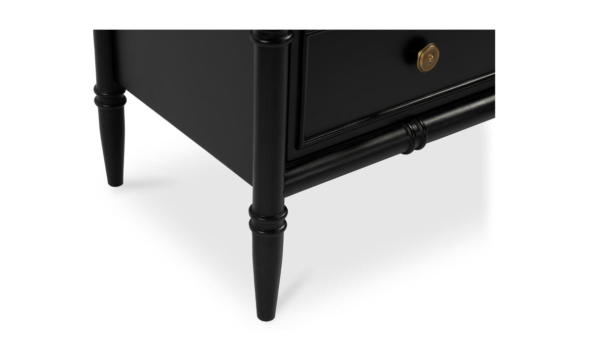 Eastport 6 Drawer Dresser in Black, banswara marble detail, view 3