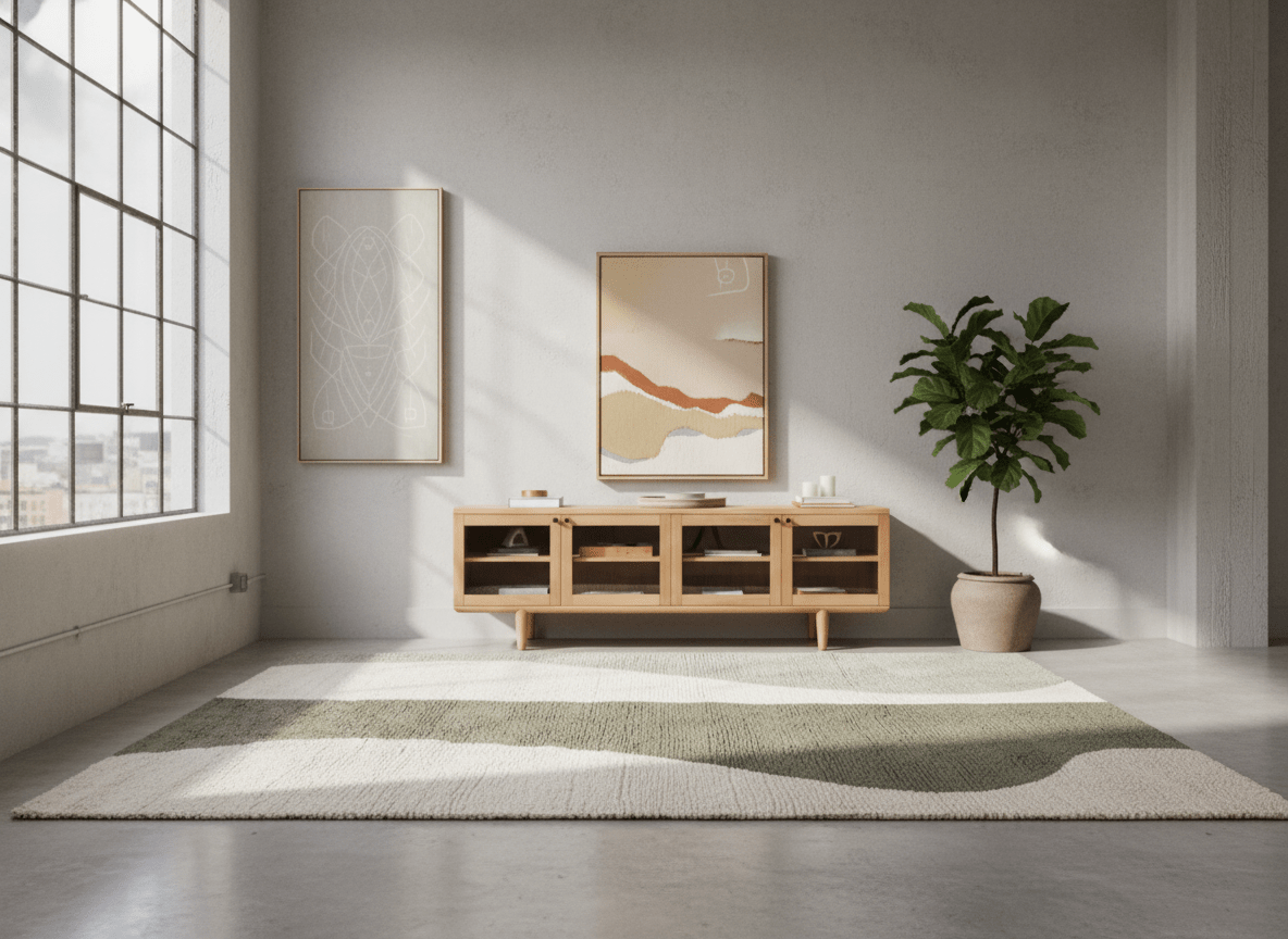 Sage River Flow Plush Area Carpet - Altera