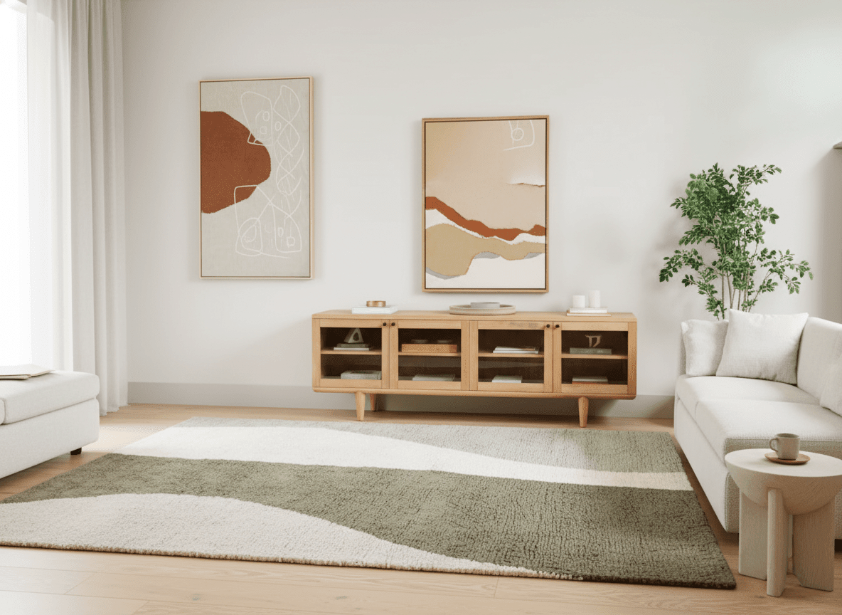 Sage River Flow Plush Area Carpet - Altera