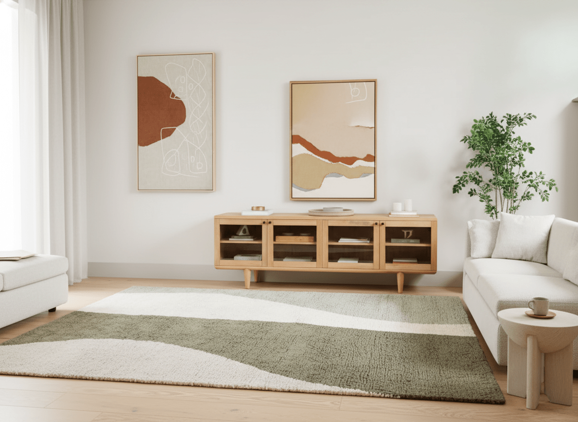 Sage River Flow Plush Area Carpet - Altera