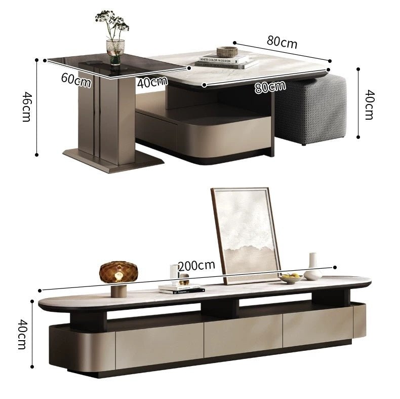 Salerno Coffee Table & TV Stand - Altera