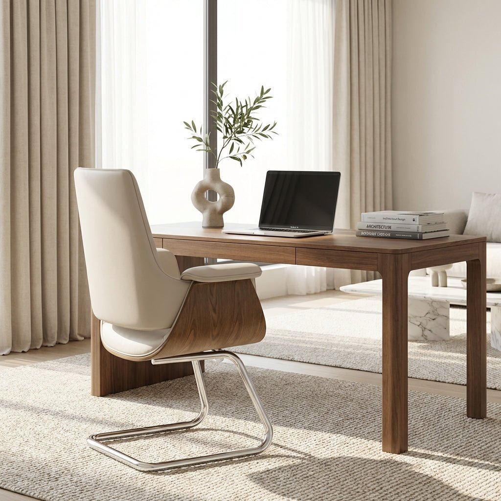 Salzburg Premium Leather Home Office Chair - Altera