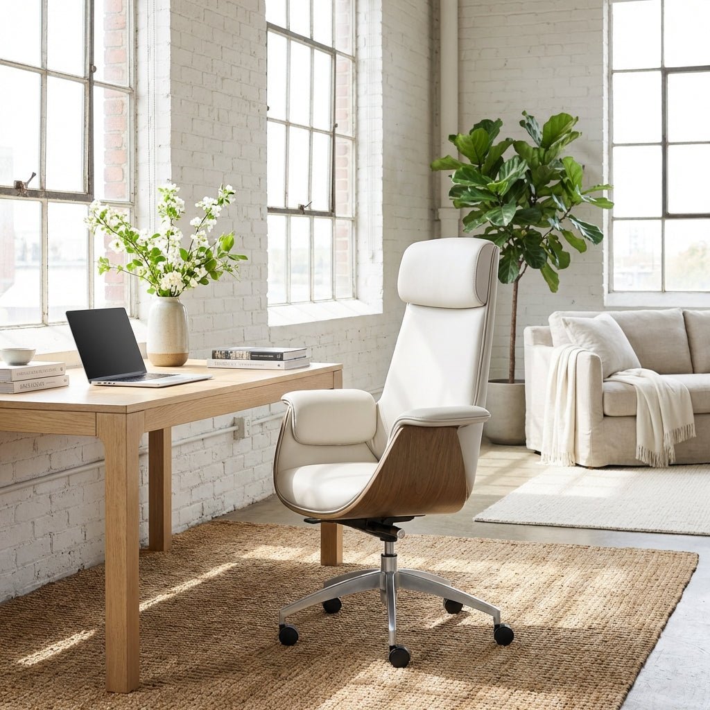 Salzburg Premium Leather Home Office Chair - Altera