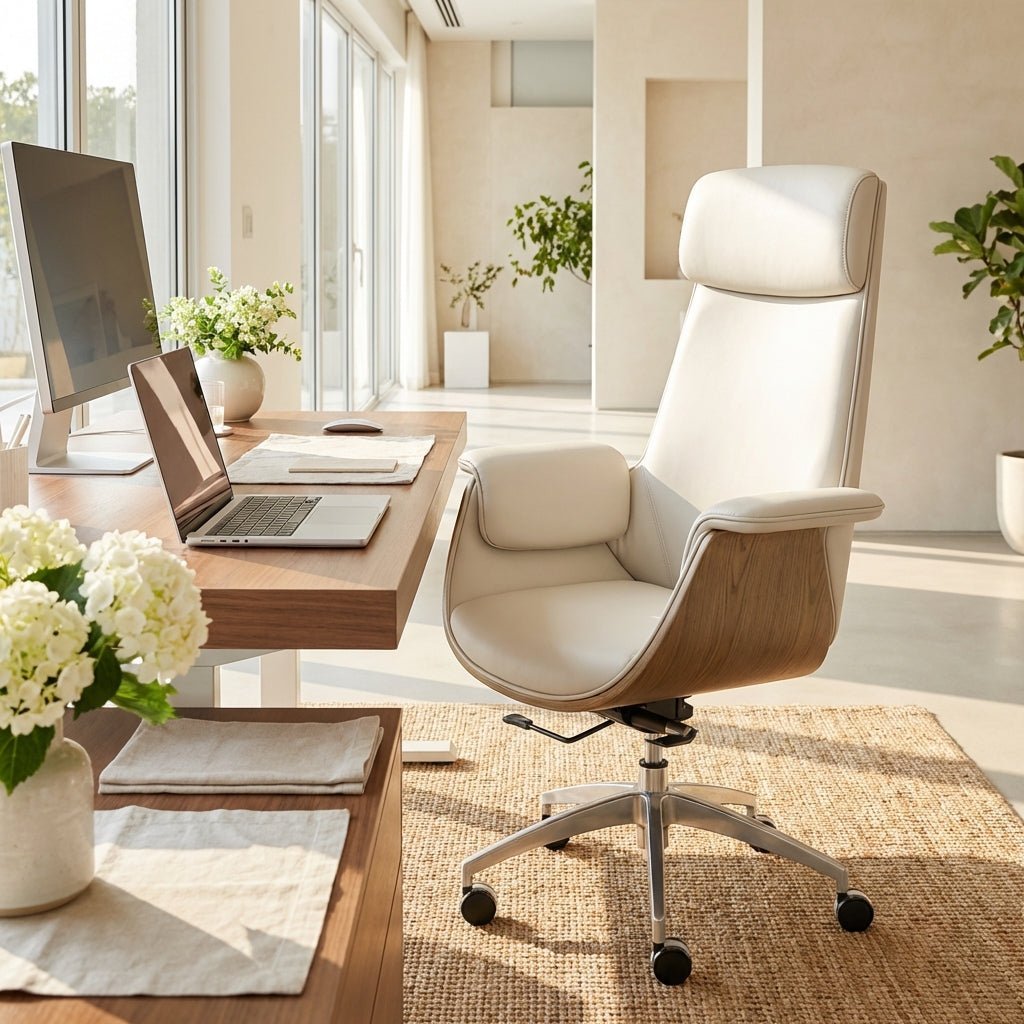 Salzburg Premium Leather Home Office Chair - Altera