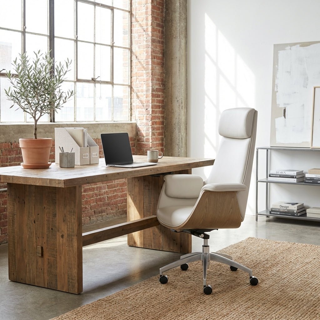 Salzburg Premium Leather Home Office Chair - Altera