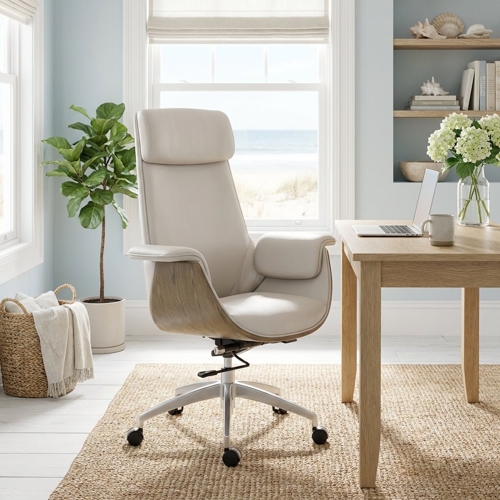 Salzburg Premium Leather Home Office Chair - Altera