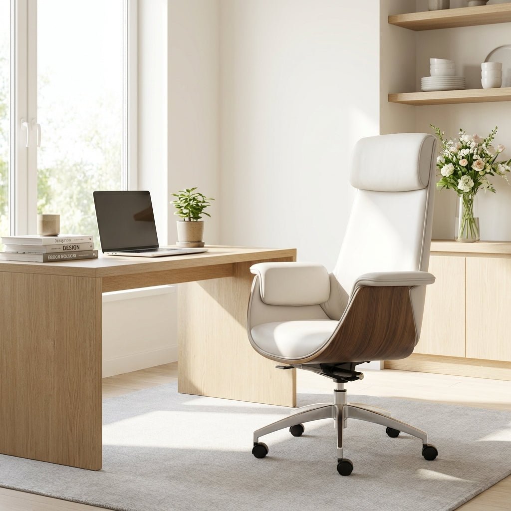 Salzburg Premium Leather Home Office Chair - Altera