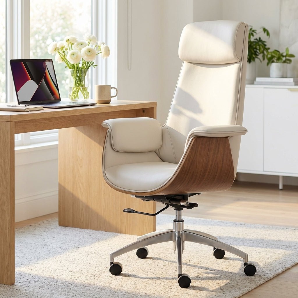 Salzburg Premium Leather Home Office Chair - Altera