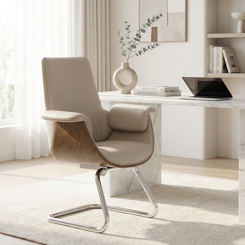 Salzburg Premium Leather Home Office Chair - Altera