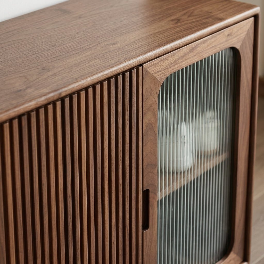 SC03 Ash Wood Shoe Cabinet, Walnut Finish - Altera