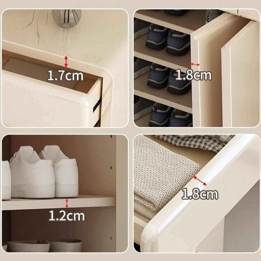 SC38 White Shoe Cabinet - Altera