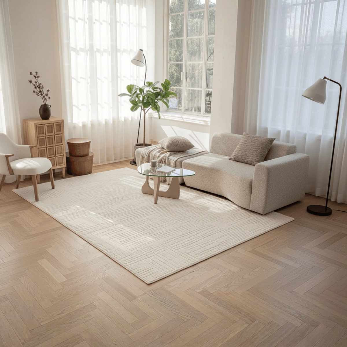 Scandinavian Weave Easy - Clean Living Room Rug - Altera