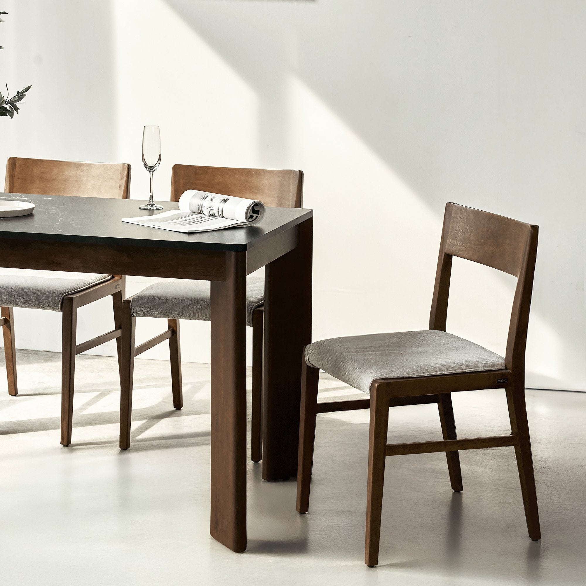 Scania Stone Dining Table Set - Altera