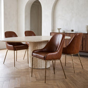 Segovia Leather Dining Chair in a room - Altera