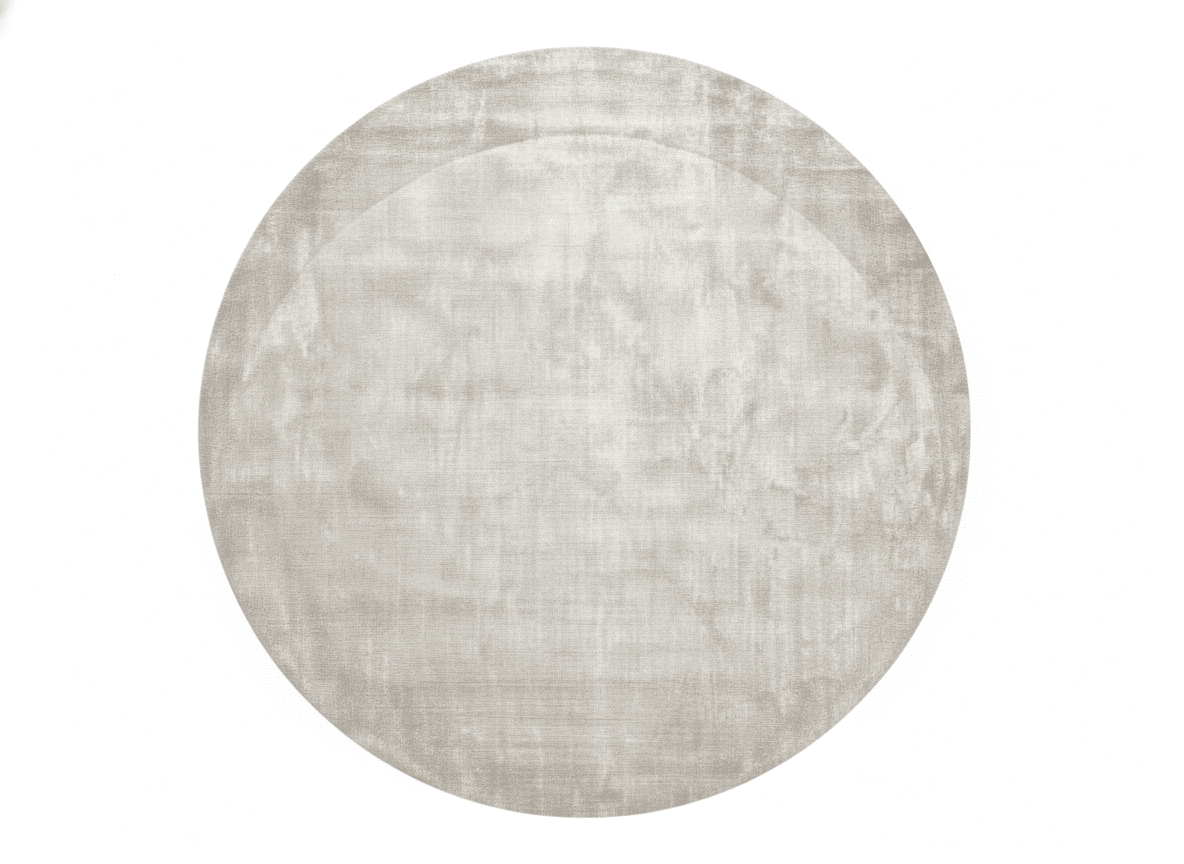 Serene Circle Bamboo Silk Area Rug - Altera