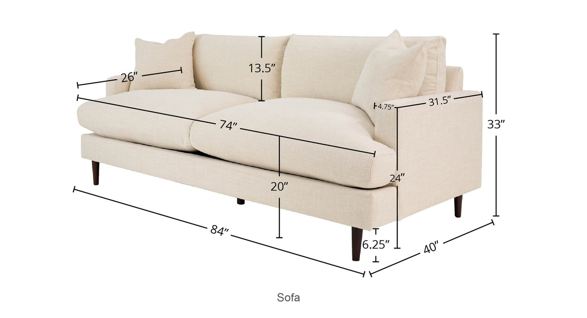 Sofa Only dimensions