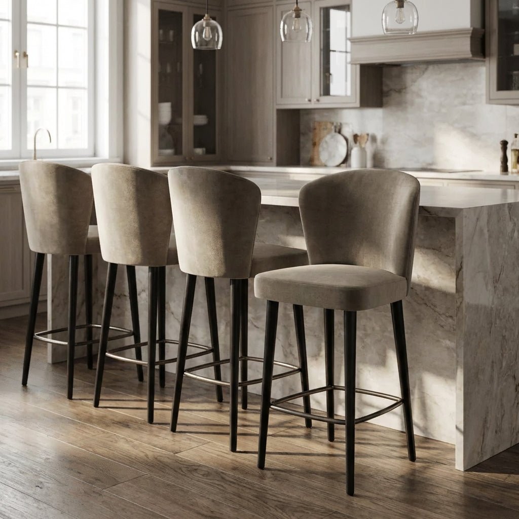 Set of Four Silhouette Counter Stools - Altera