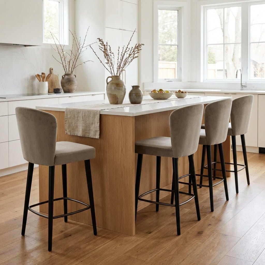 Set of Four Silhouette Counter Stools - Altera