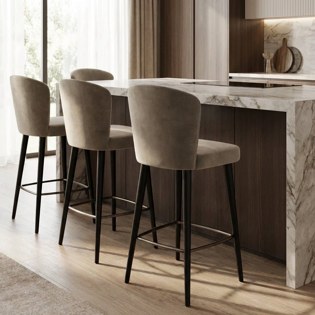 Set of Four Silhouette Counter Stools - Altera