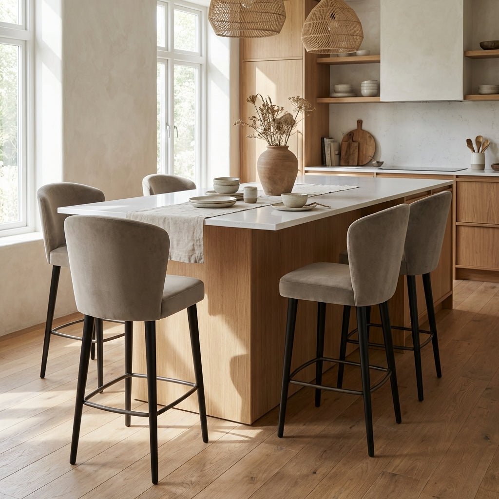 Set of Four Silhouette Counter Stools - Altera