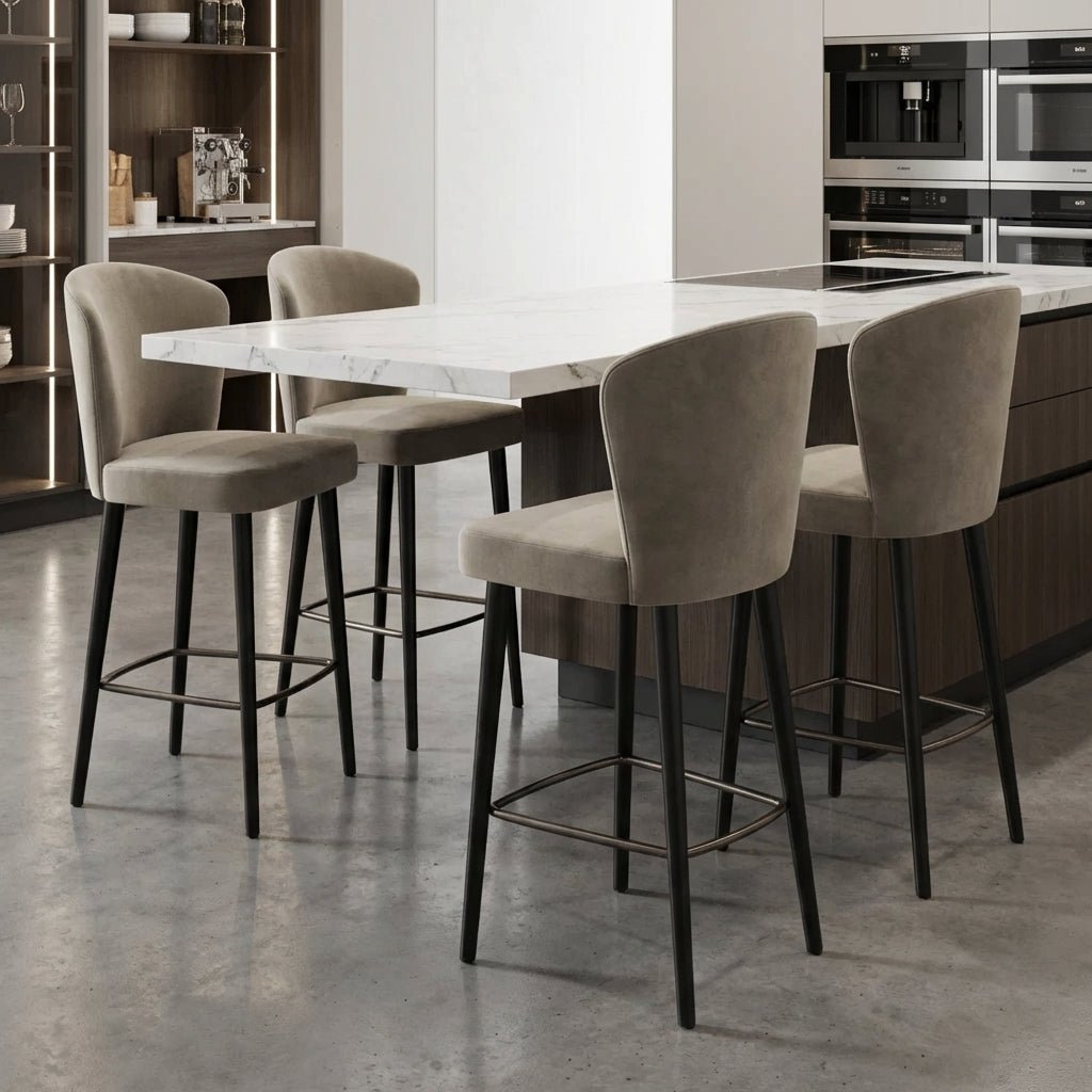 Set of Four Silhouette Counter Stools - Altera
