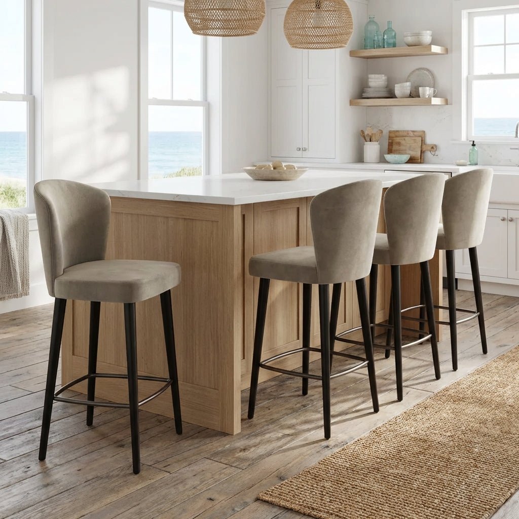 Set of Four Silhouette Counter Stools - Altera
