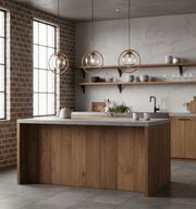 Set of Three Celestial Orb Brass Pendant Lamps - Altera