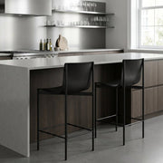 Set of Two Alto Modern High - Back Bar Stools - Altera