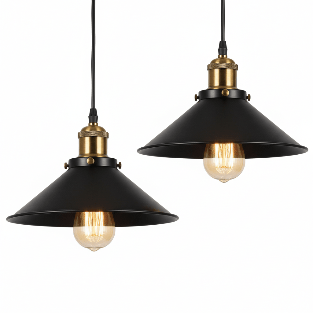 Set of Two Edison Loft Vintage Pendant Lights - Altera