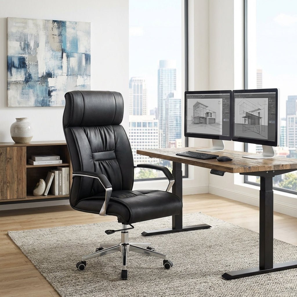 Sintra Full - Grain Leather Office Chair - Altera