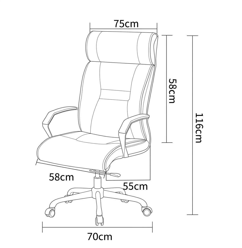 Sintra Full - Grain Leather Office Chair - Altera