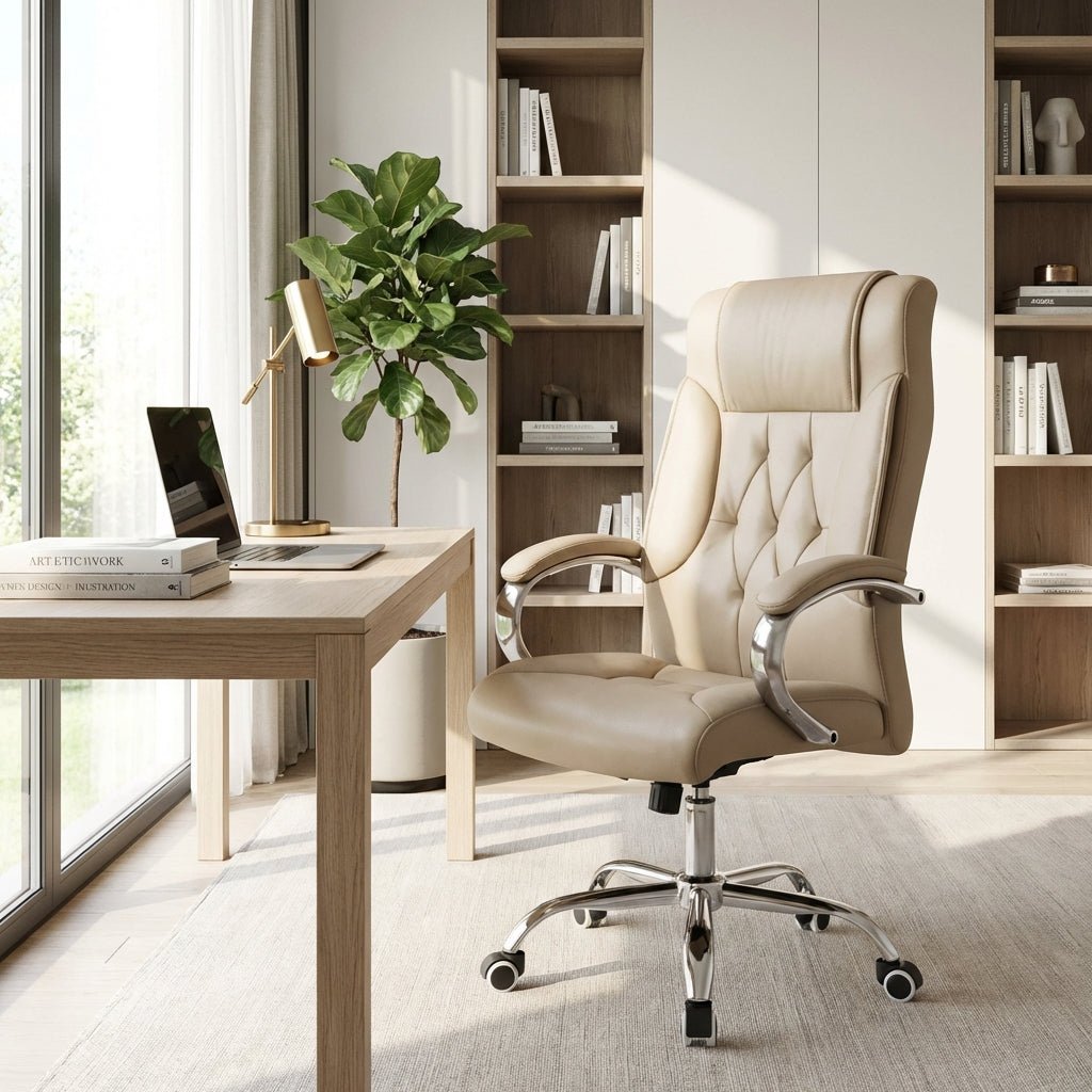 Siracusa Premium Leather Office Chair - Altera