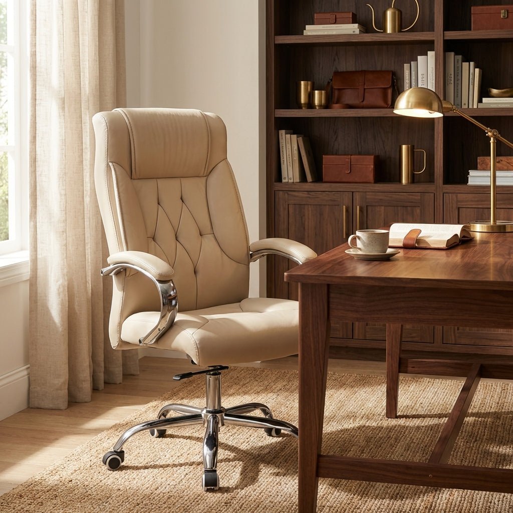 Siracusa Premium Leather Office Chair - Altera