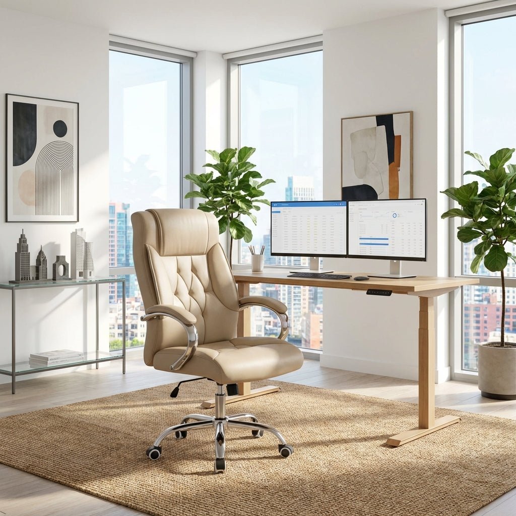 Siracusa Premium Leather Office Chair - Altera