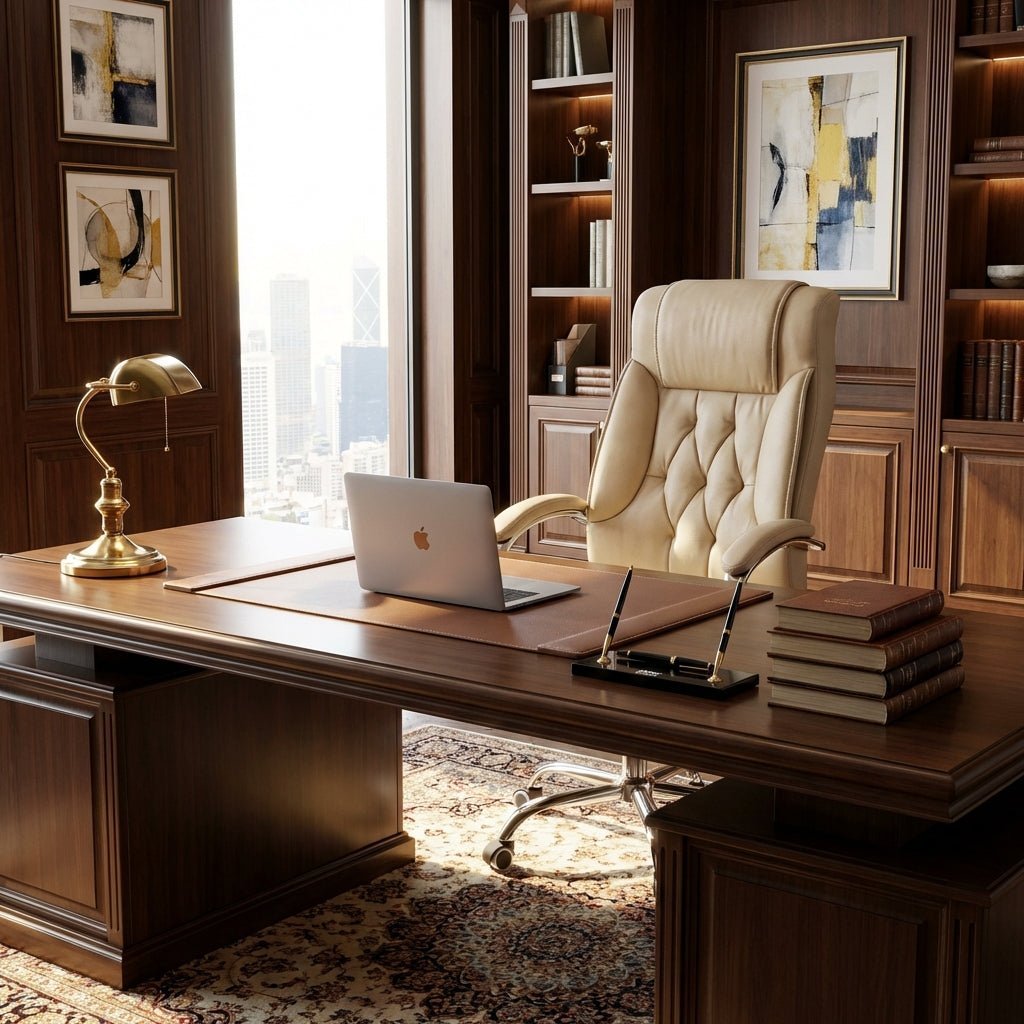 Siracusa Premium Leather Office Chair - Altera